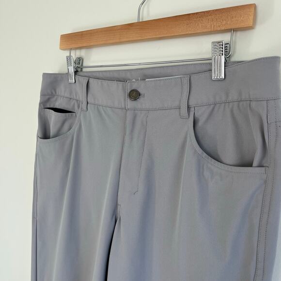 Johnnie-O Prep-Formance Gray Quarry Cross Country Performance Pants, Size 34 - Picture 12 of 12